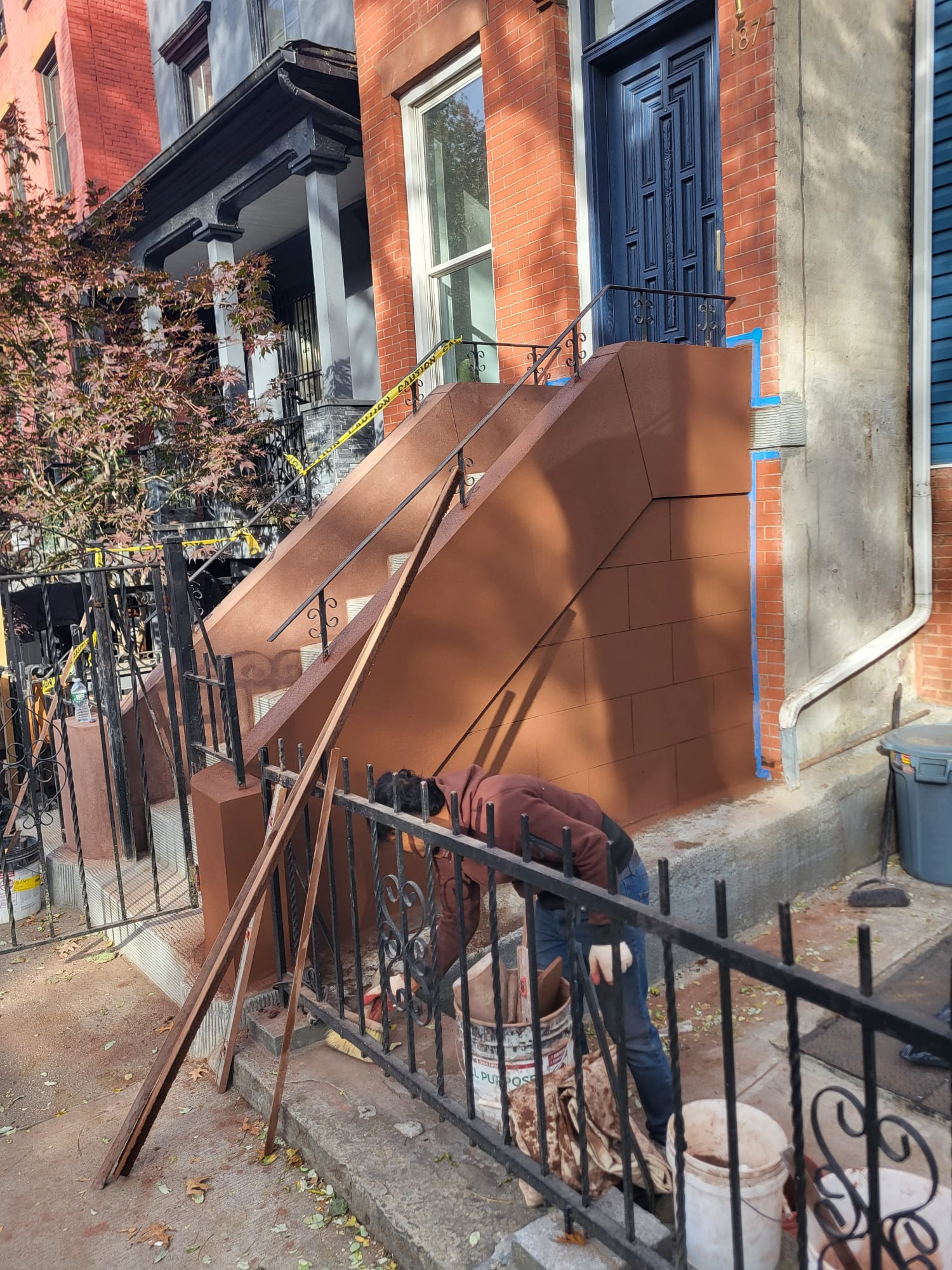 Brown Stone Stoop & Steps