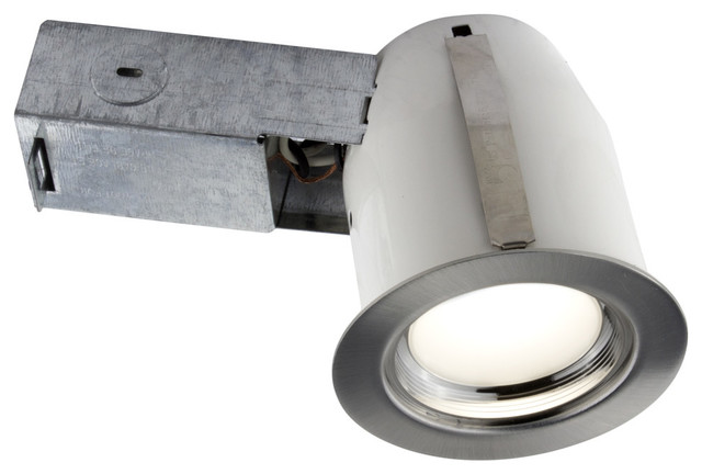 3 White Integrated Led Recessed Fixture Kit For Damp Locations