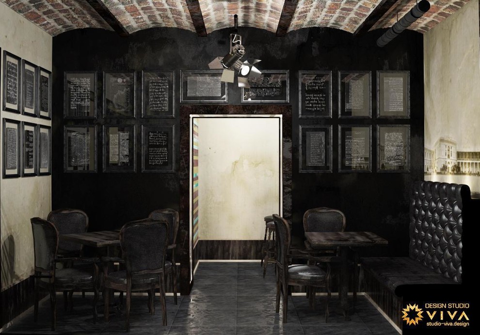 Дизайн-проект интерьера винного бара "Кюхельбекер" в Павловске, Санкт-Петербург.