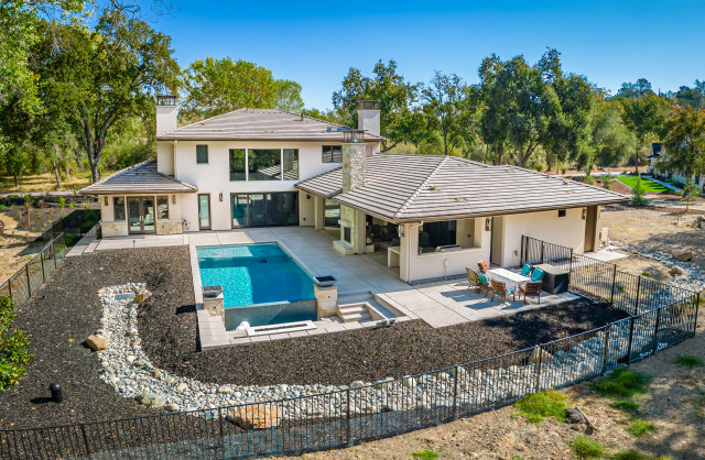 Granite Bay Custom Home contemporary-swimming-pool