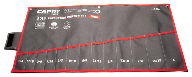 CRAFTSMAN WRENCH ROLL POUCH 7 POCKET HOLDS UP TO 18MM OR 13/16" TOOLS NOT INCL. 