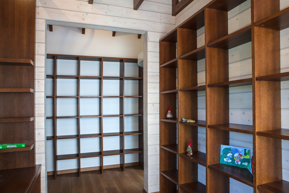 Реализованные проекты интерьеров в домах их клееного бруса