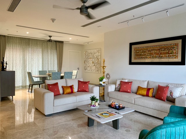 Lodha Residence modern-wohnbereich