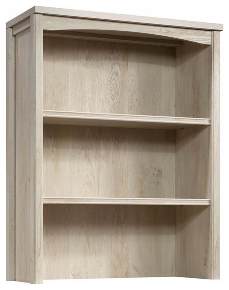 Sauder Costa 3 Shelf File Bookcase in Chalked Chestnut Transitional Filing