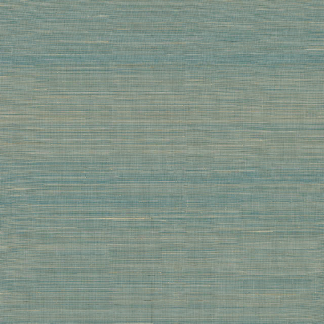Mai Turquoise Grasscloth Wallpaper, Swatch Contemporary Wallpaper