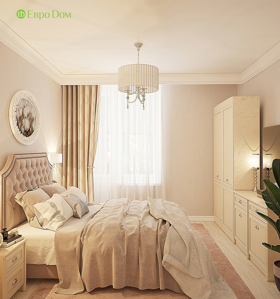 Дизайн трехкомнатной квартиры 81 кв. м в стиле неоклассика. Фото проекта