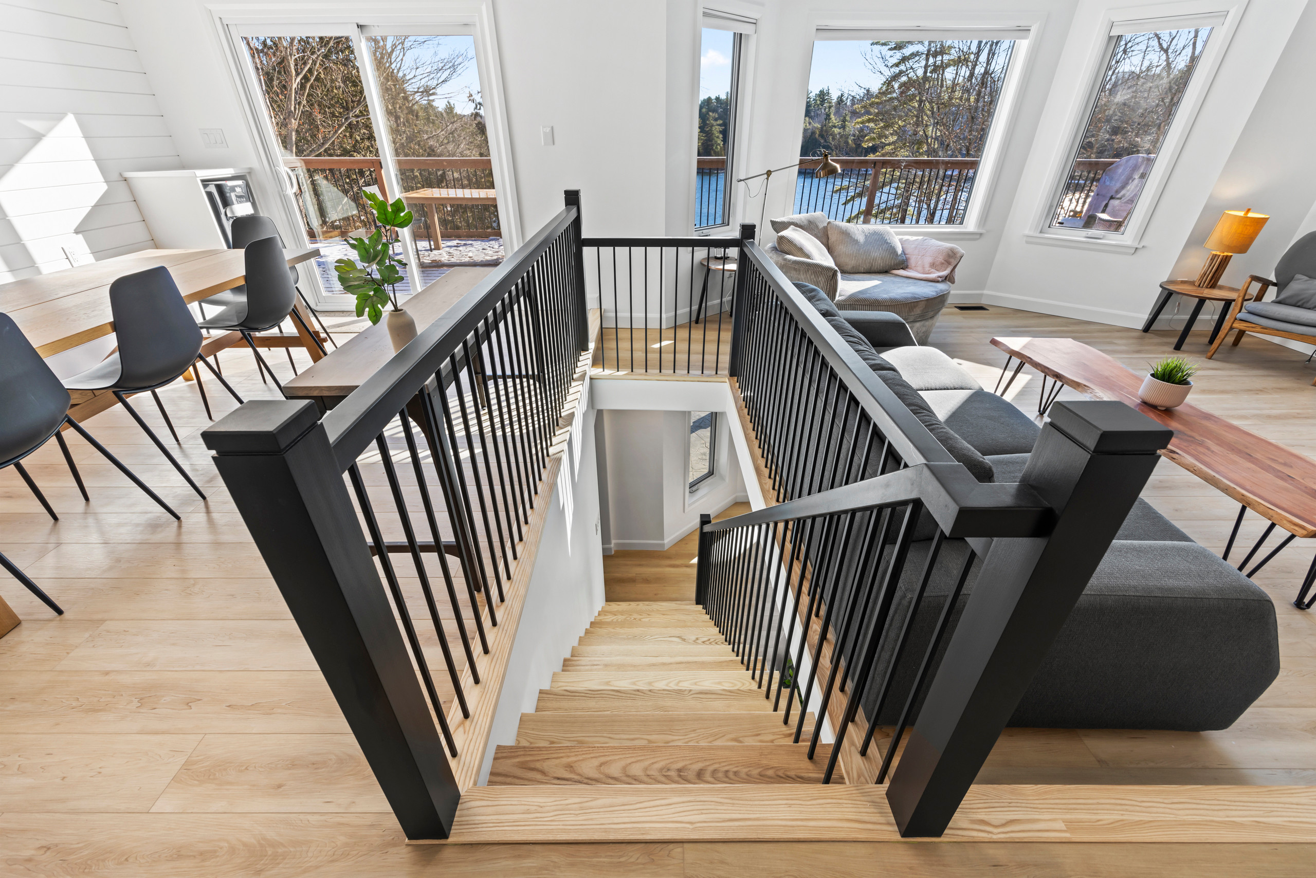 Lake House Staircase Remodel