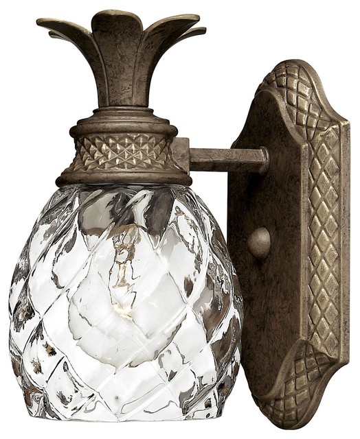 Hinkley Plantation 1 Light Pearl Bronze Bathroom Sconce Tropical Hinkley Plantation 1 Light Pearl Bronze Bathroom Sconce Tropical Vanity Lighting By Mylightingsource
