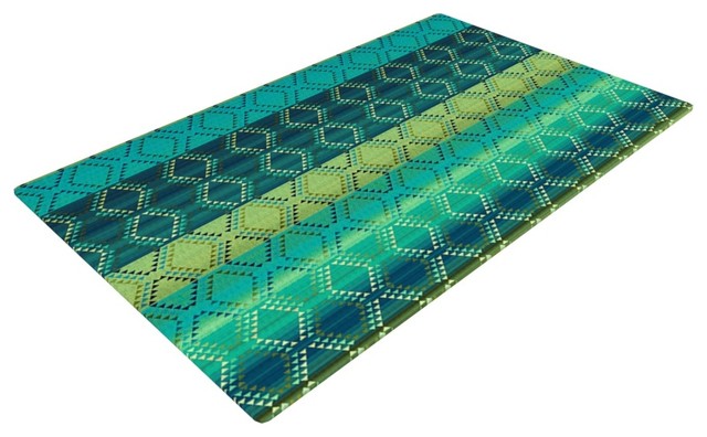 Nina May Denin Diamond Grant Green Turquoise Emerald Woven Area Nina May Denin Diamond Grant Green Turquoise Emerald Woven Area Rug
