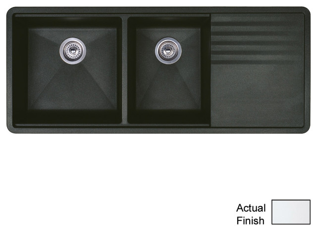 Blanco 440399 20 X48 Granite Double Undermount Kitchen Sink Contemporary Kitchen Sinks By The Distribution Point