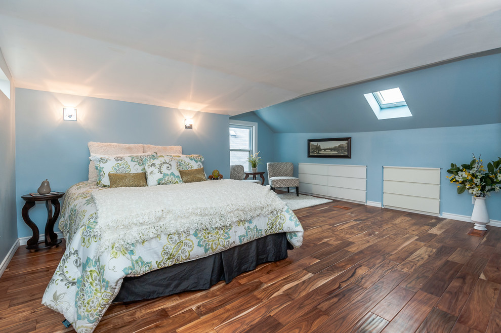 How to paint slanted ceilings?