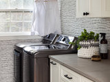 Transitional Laundry Room by North Fork Design Co.