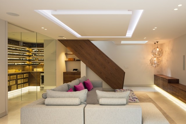 Sunken Room modern-keller