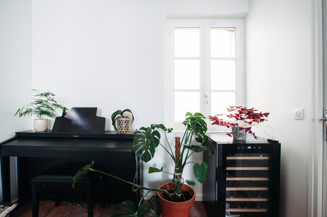 Trois pi&egrave;ces en douplex /transformation et amenagement retro-vardagsrum