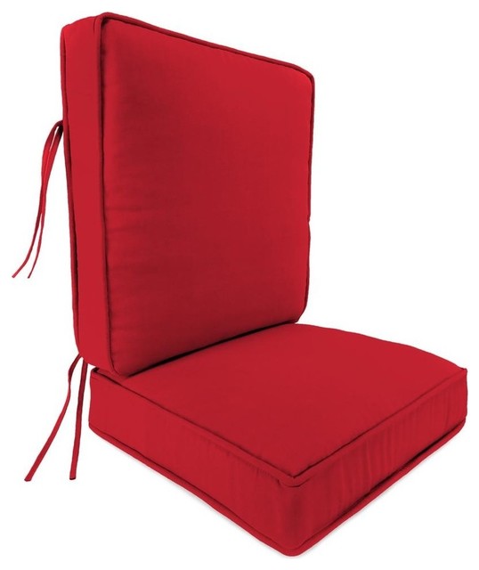 Boxed Edge With Piping Chair Cushion, Beige color Contemporary