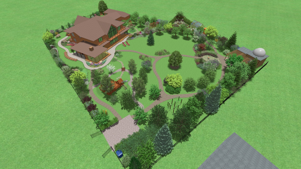 Проектирование участка в  к.п. Аквавилла