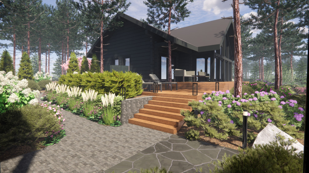 Вид на террасу дома