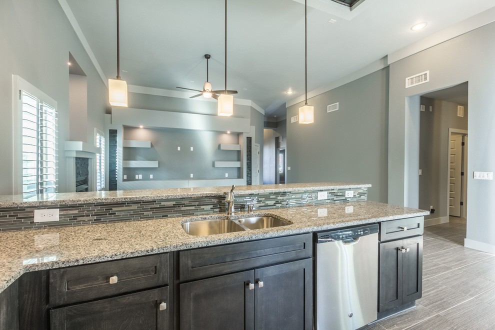 Inspiration for a transitional home design remodel in Austin
