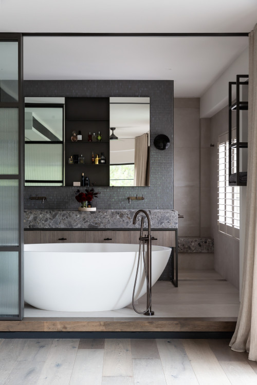 Concrete Couture: Elevate Your Bathroom with Industrial Flair