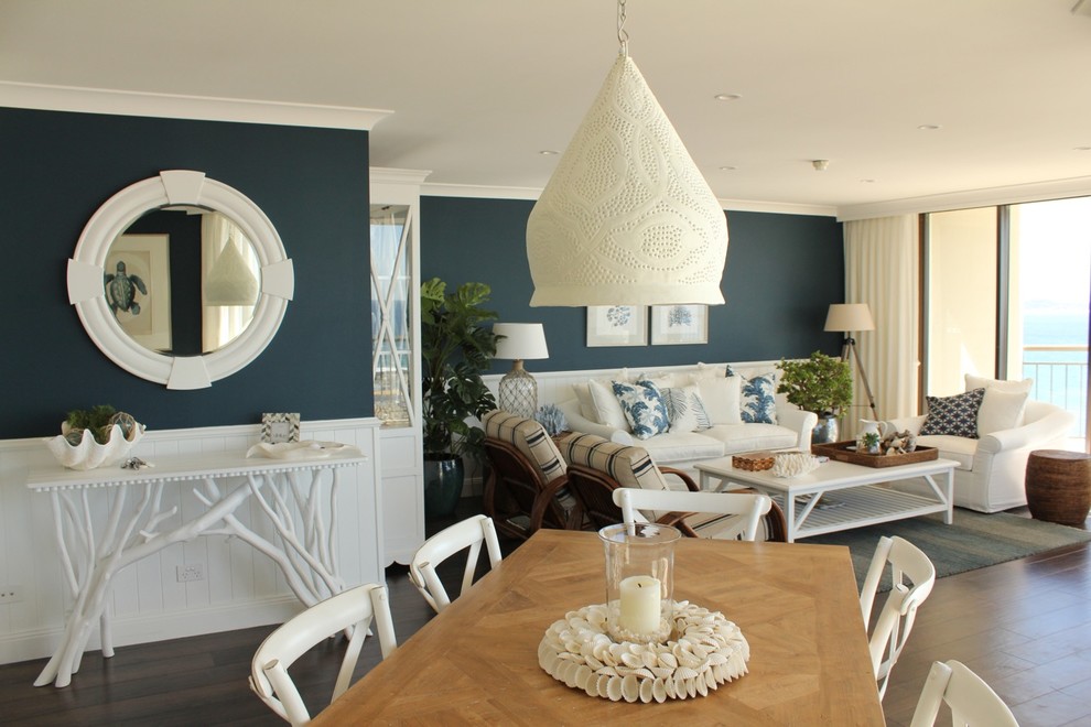 Photo of a beach style dining room in Gold Coast - Tweed.
