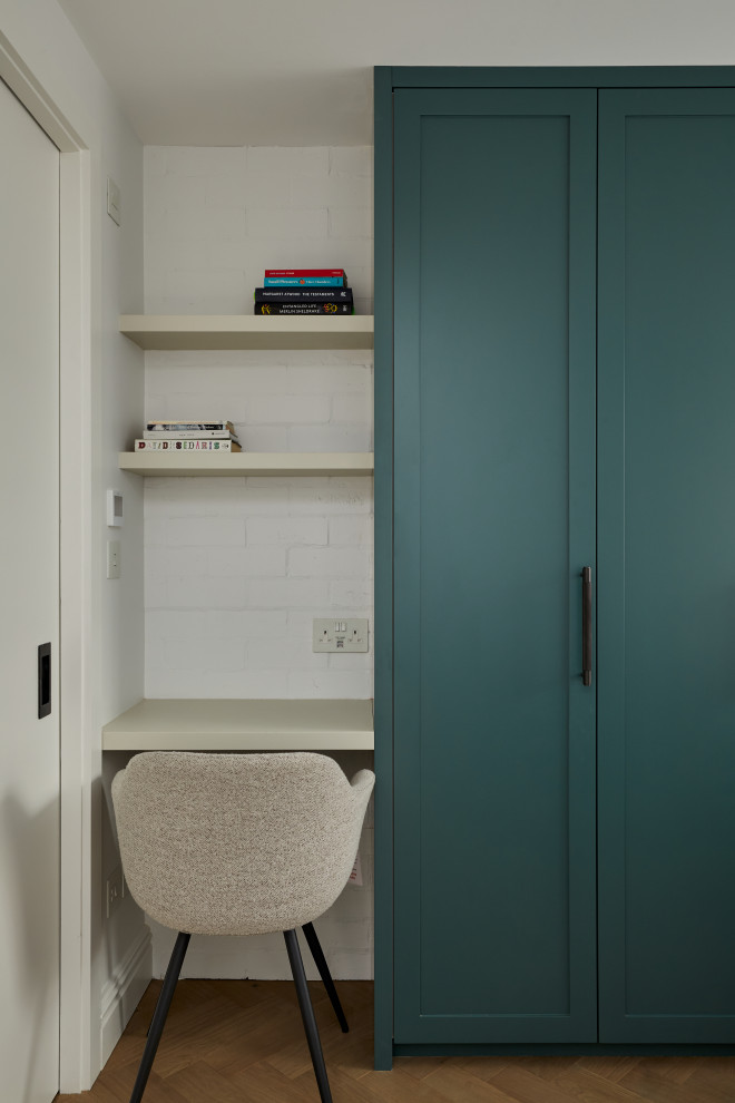 Inspiration for a scandi home office in London.