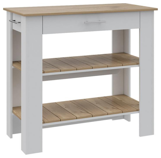 TUHOME Cala Kitchen Island 40 Engineered Wood Kitchen Islands in Multi