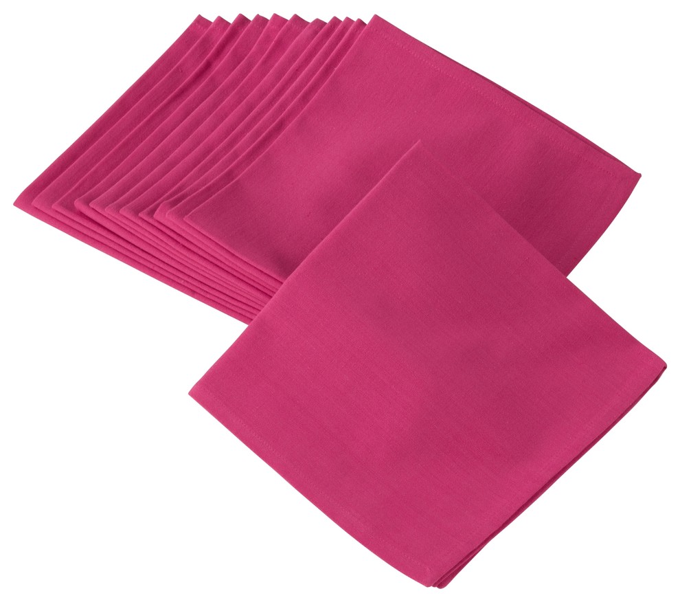 Solid Bold Colors Cotton Napkin 20"x20" Sold per 4 Contemporary