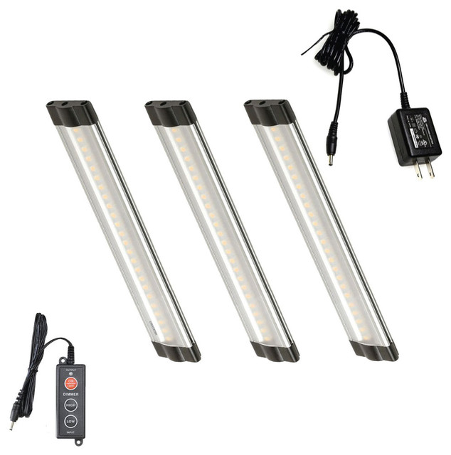 Lightkiwi T8668 6" Warm White Modular LED Under Cabinet Lighting 3-Panel Kit