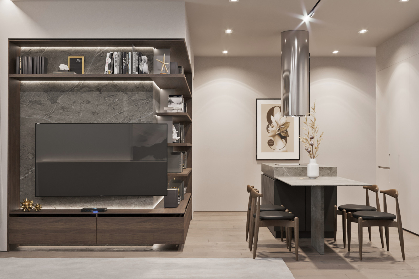 Квартира в бежевых тонах