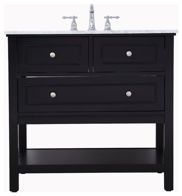 36" Single Bathroom Vanity Set Transitional Bathroom Vanities And