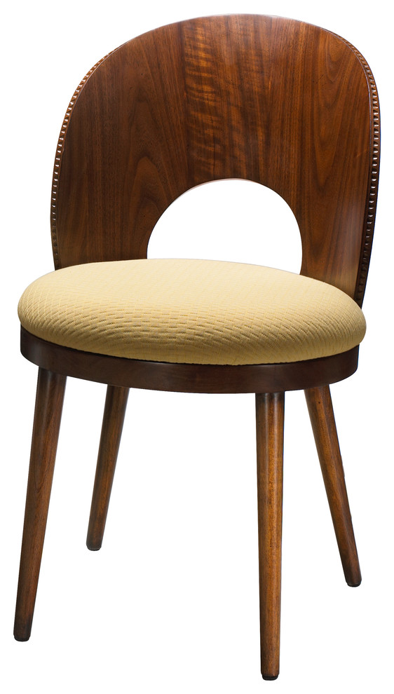 French Heritage Dian Side Chair, Walnut Finish