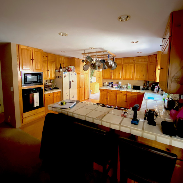 Kitchen of the Week: Soft Transitional Feel in Taupe and Wood