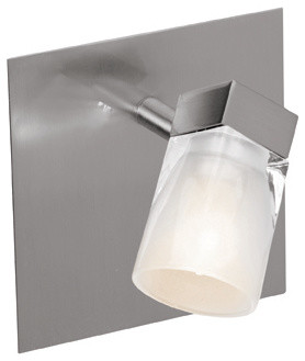 Clear Single Light Down Lighting Wall Sconce from the Ryan Collection