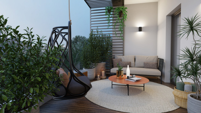 LOGGIA - BORDEAUX contemporary-balcony