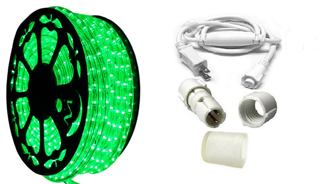 120v Dimmable Led Green Rope Light Kit 513pro Series Contemporary 120v Dimmable Led Green Rope Light Kit 513pro Series Contemporary Outdoor And String Lights By Affordable Quality Lighting