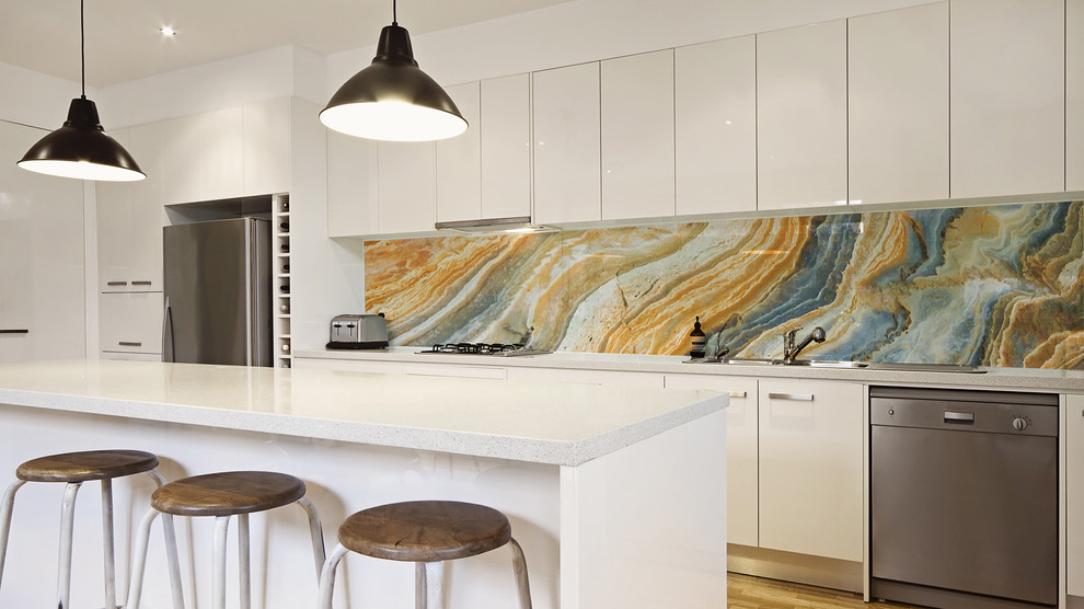 Стеклянный фартук с печатью коллекции "Texture"