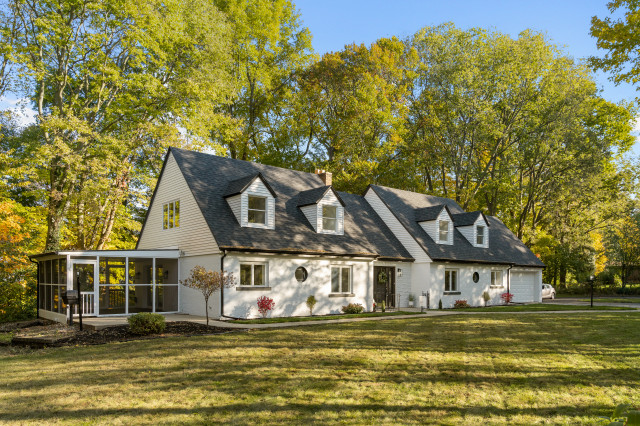 Warm Modernized Cape Cod exterior
