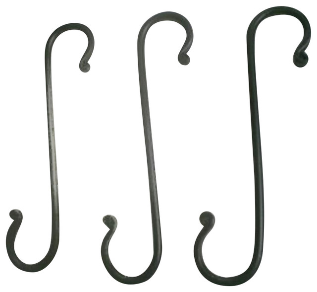 large wrought iron wall hooks