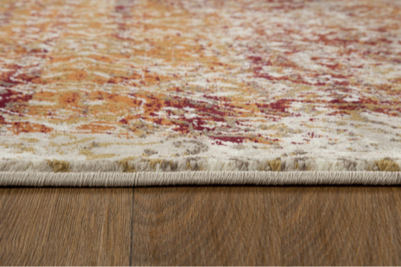 8' Rust Round Oriental Area Rug - Contemporary - Area Rugs - by ...
