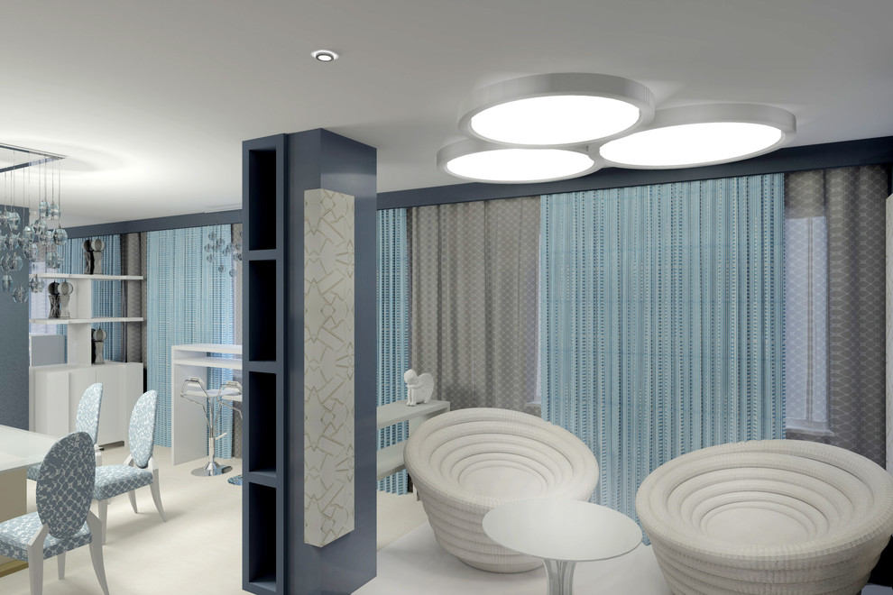 Квартира 2-х этажная квартира, 1 этаж с открытой планировкой