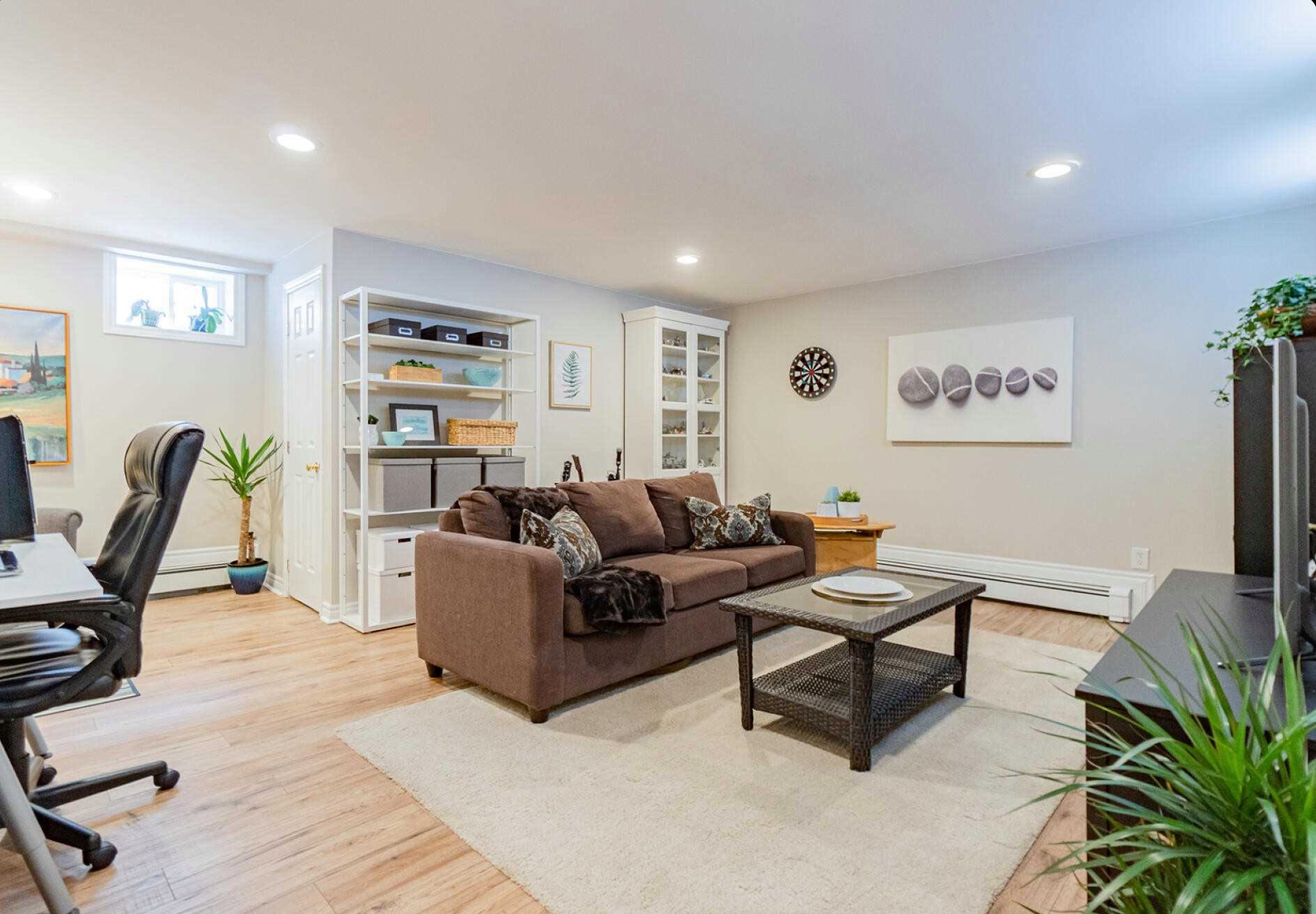 New basement family room