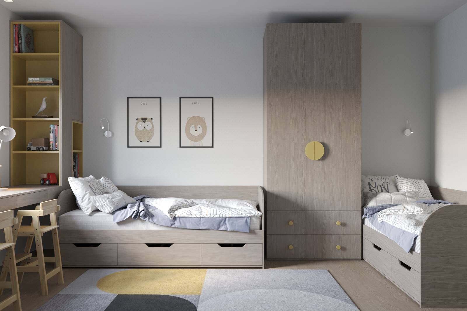 Трехкомнатная квартира для семьи с детьми