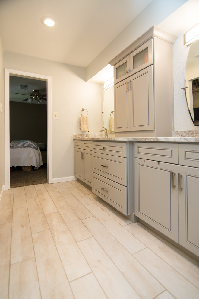 Guest and Master Bath | New Lighting, Cabinets, Countertops & Painting