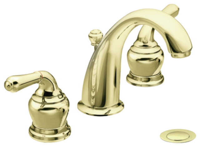 Moen T4572P Polished Brass Bath Sink Faucet Trim Two Lever Handle 8"-16" Center