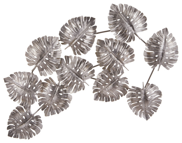 Metal Leaf Wall Decor dimond home metal leaf wall decor - tropical - metal wall art - Metal Leaf Wall Decor dimond home metal leaf wall decor - tropical - metal wall art -