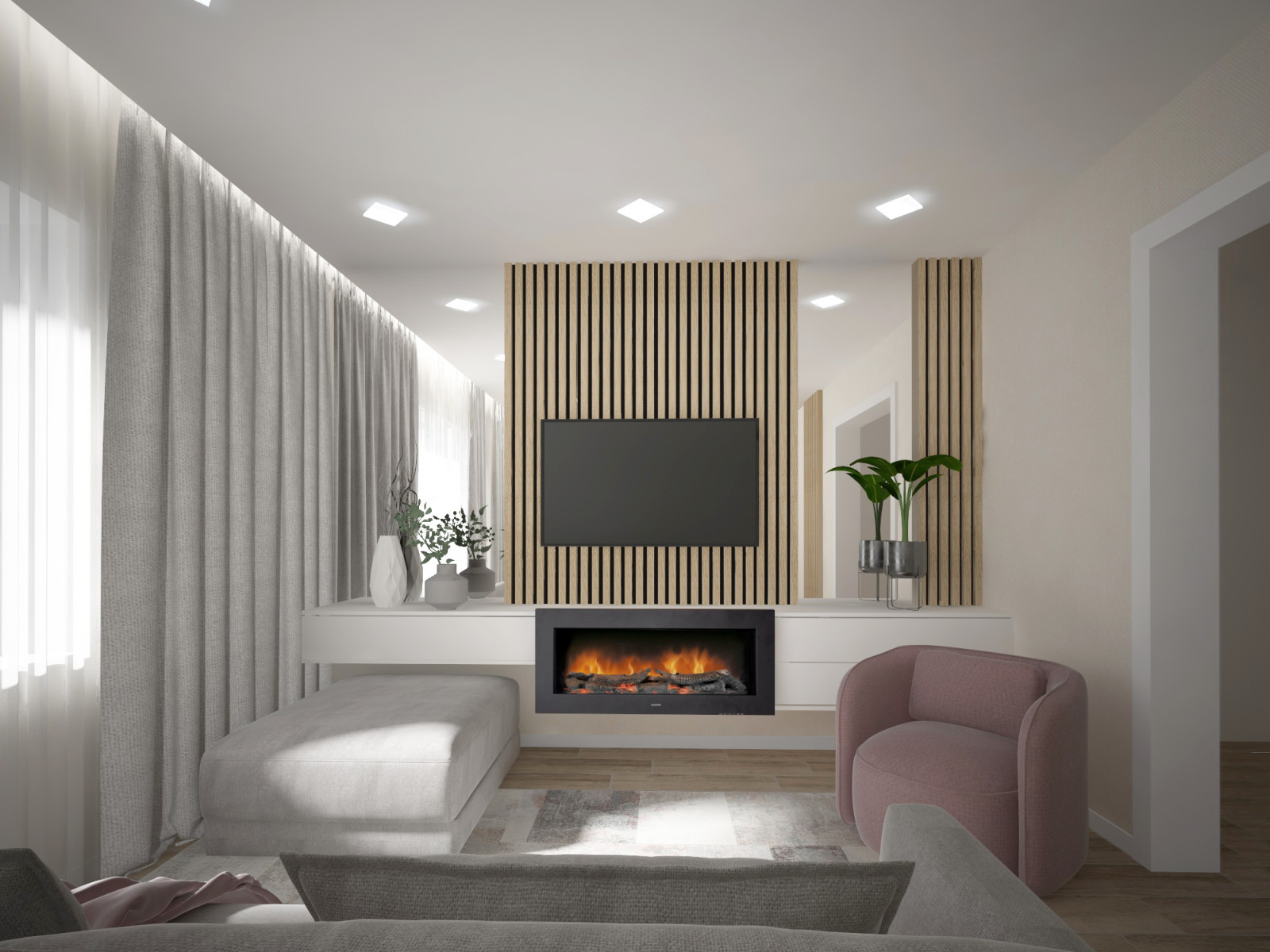 Кухня-гостиная в частном доме