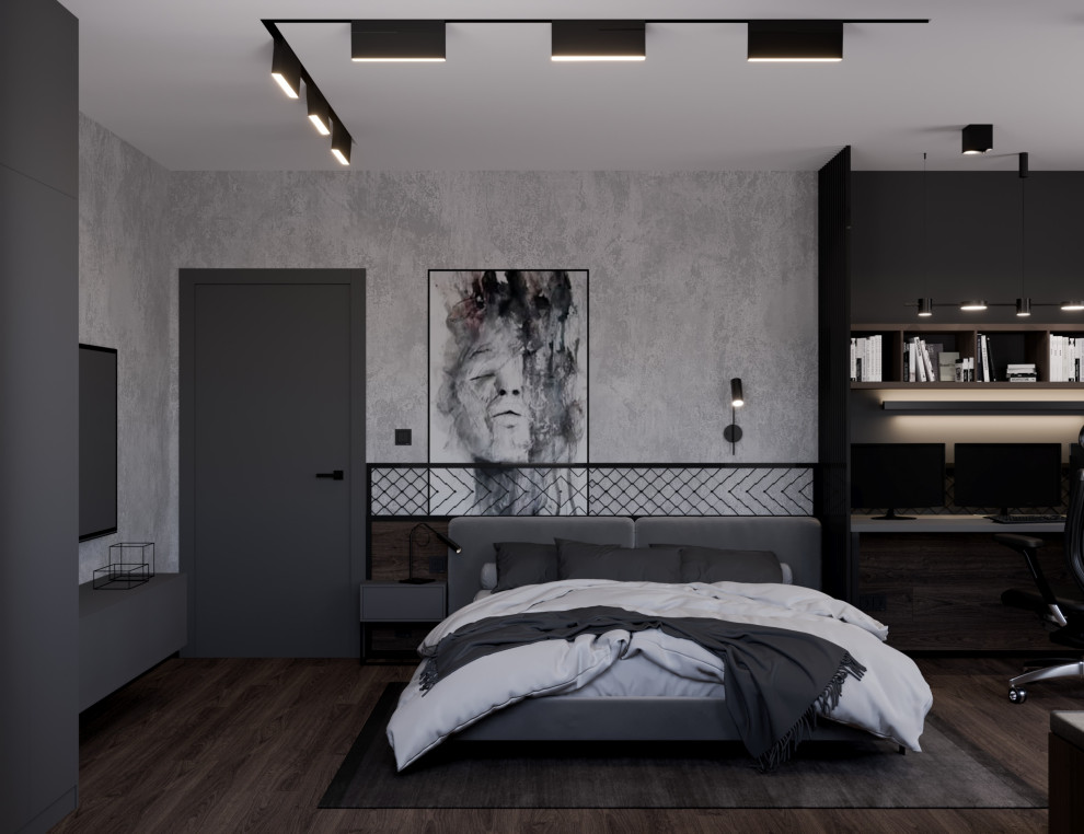 Дизайн проект квартиры в силе брутализм