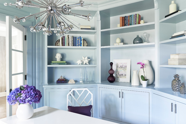 A Bright New Jersey Home Office transitional-home-office