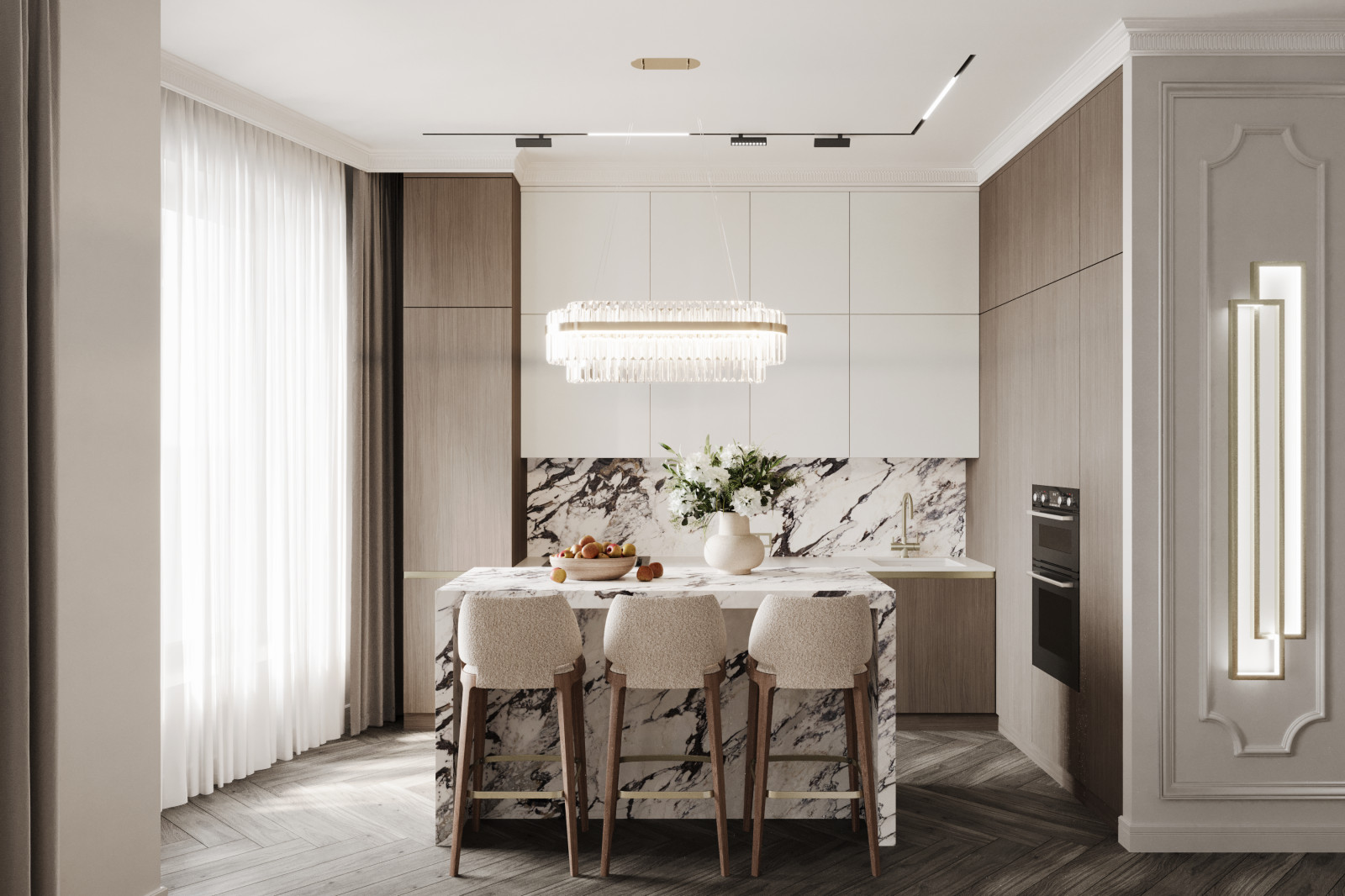 Дизайн интерьера квартиры в жилом комплексе "Сердце Столицы"