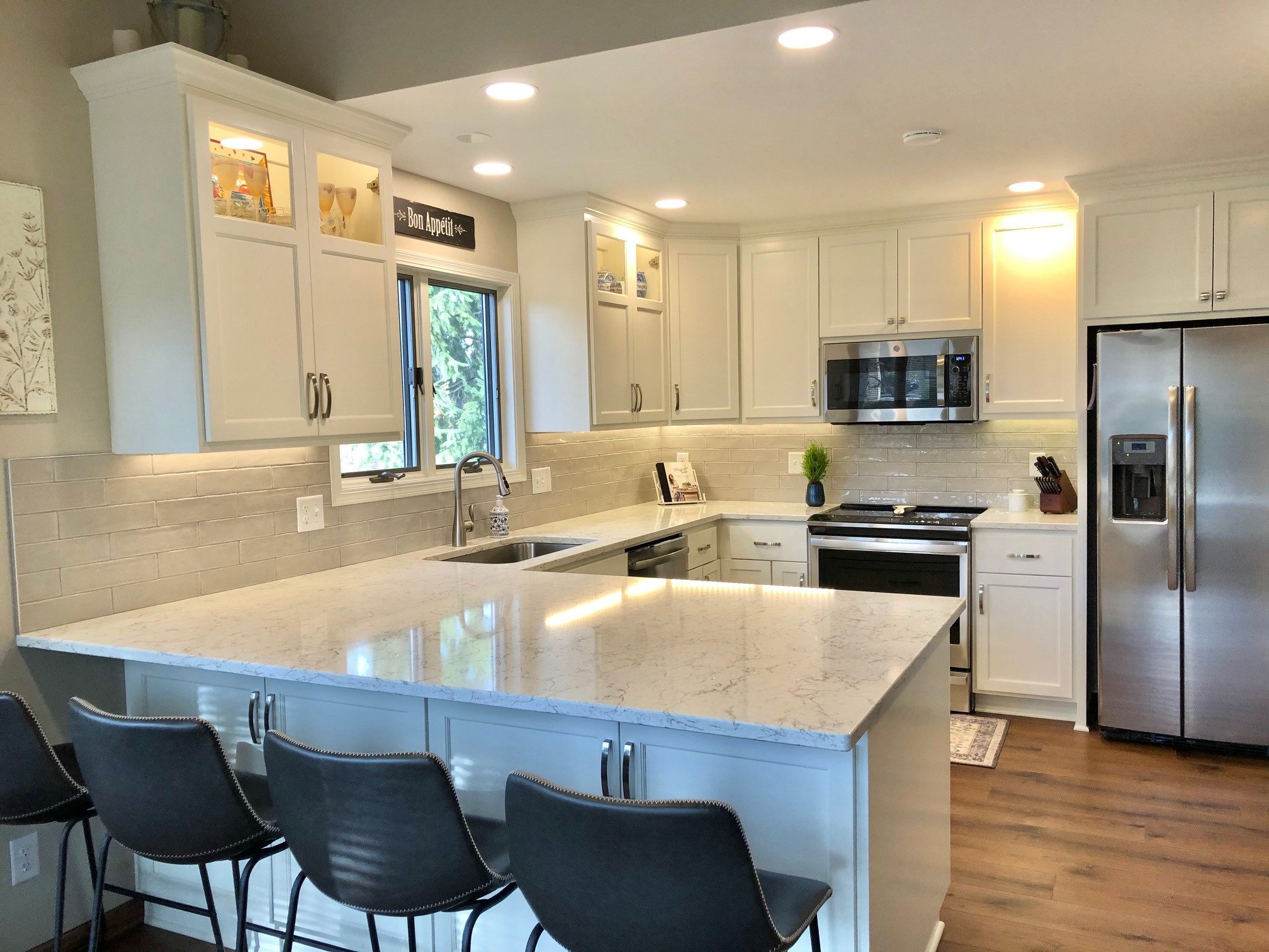 Stunning White Kitchen-after photo